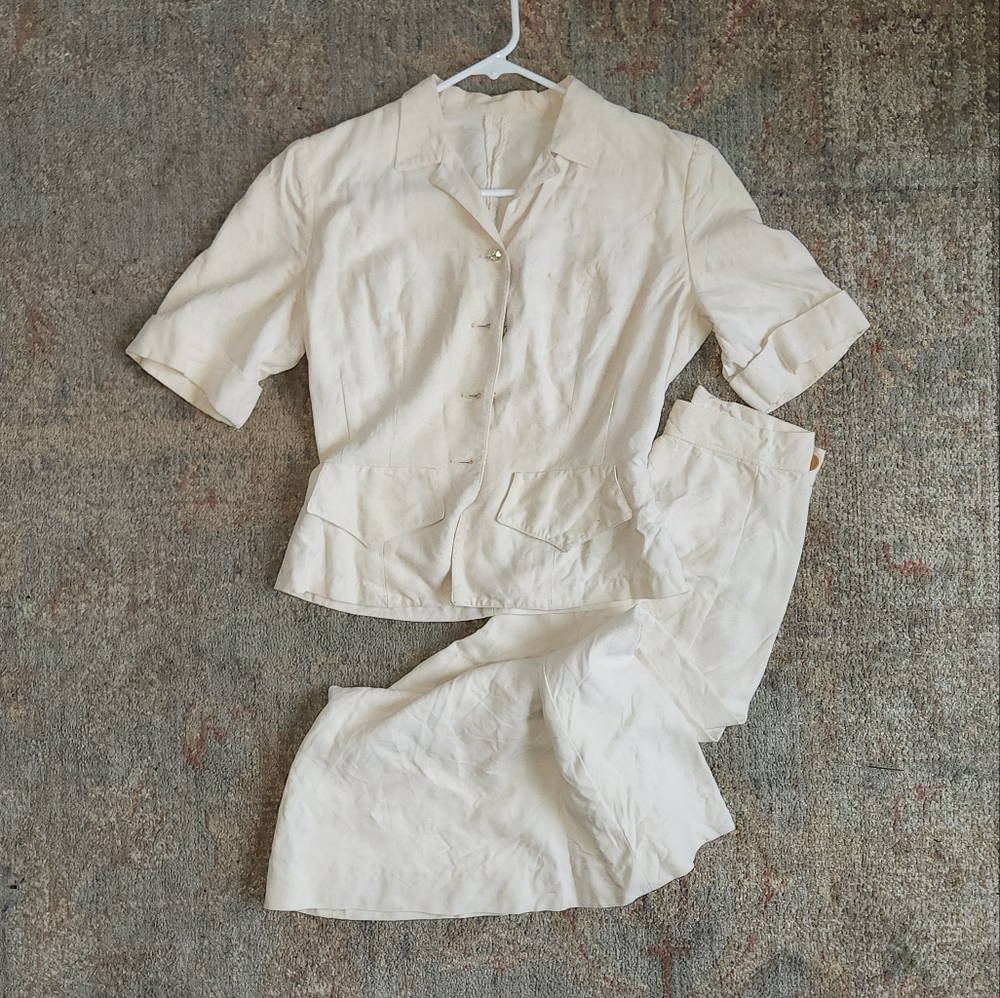 1950's blouse skirt set